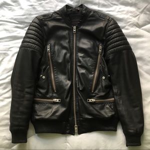 Men’s XS All Saints Leather Bomber